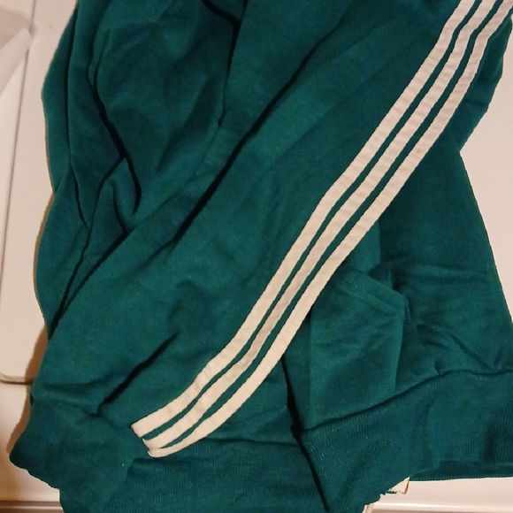 Vintage Teal Zip-Up Jacket with White Accents - Picture 4 of 4